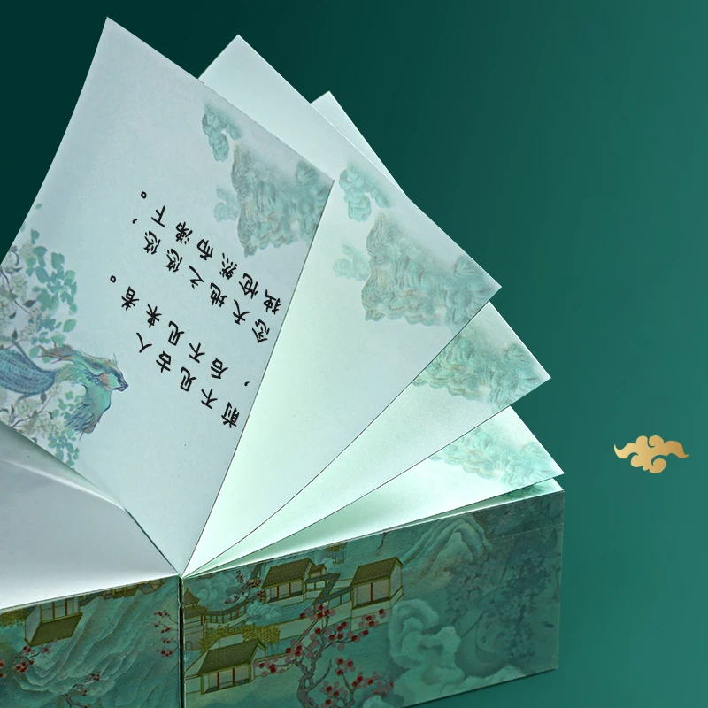 DELI Summer Palace серия нот Студенческая креативная бумага для сообщений наклейки