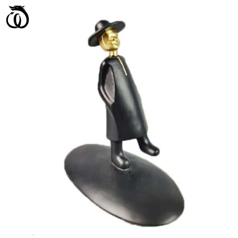 

WU CHEN LONG Modern Simple Cartoon Hooded Figure Statue Nordic Creative Living Room Children's Room Home Decor Sculpture A3070