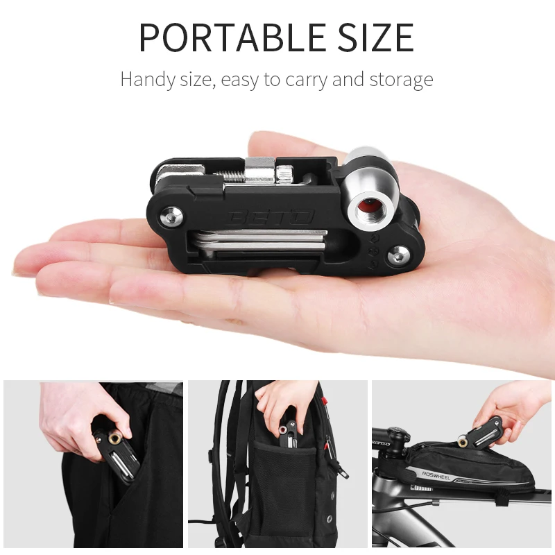 18 в 1 многофункциональные инструменты для ремонта велосипедов CO2 Надувное