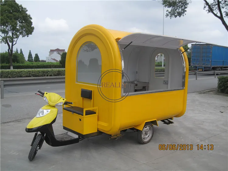 Электрическая тележка для пищевых продуктов Электрический фаст-фуд корзина