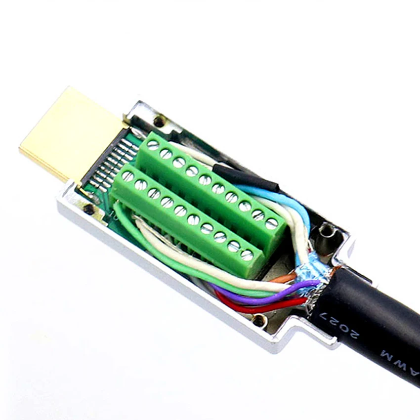 1 шт. HDMI-совместимый Разъем 2 0 Штекерная Вилка терминалы для пайки/пайки модульный