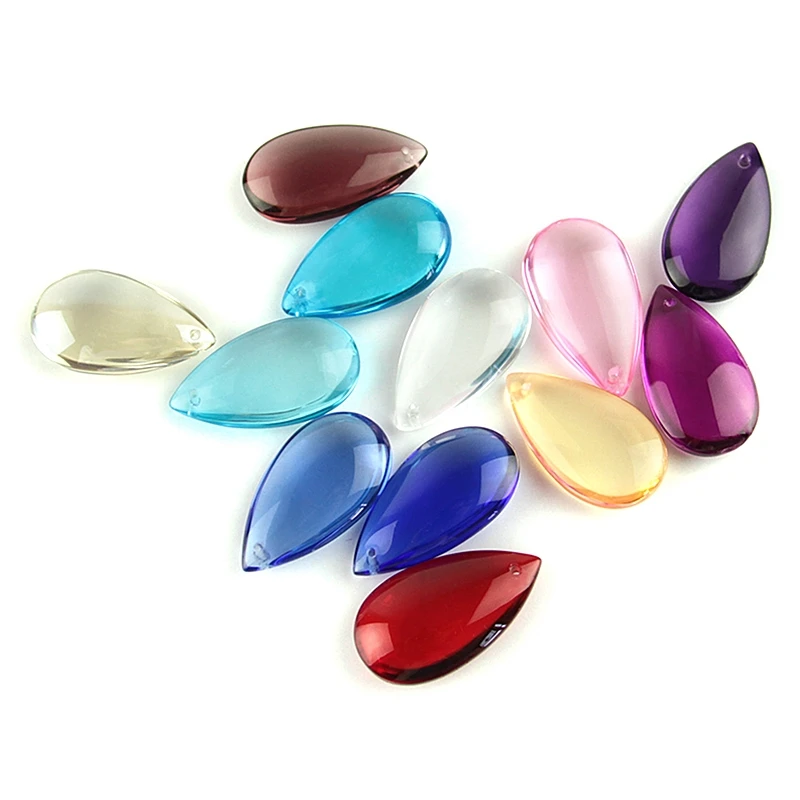 

38mm/50mm Mixed Colors Water Drop Prisms For Crystal Chandelier Lighting Part Ornament Lamp Hanging Decoration