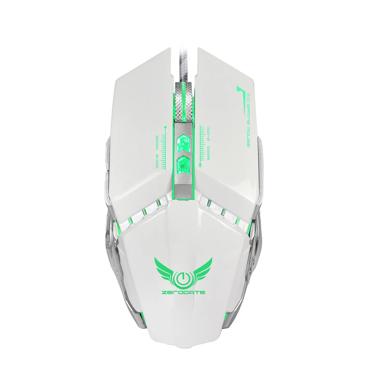 ZERODATE X700 оптическая мышь usb Механическая игровая мышь полный ключ Макросъемка Проводная игровая мышь Четыре Цвета блестящая мышь