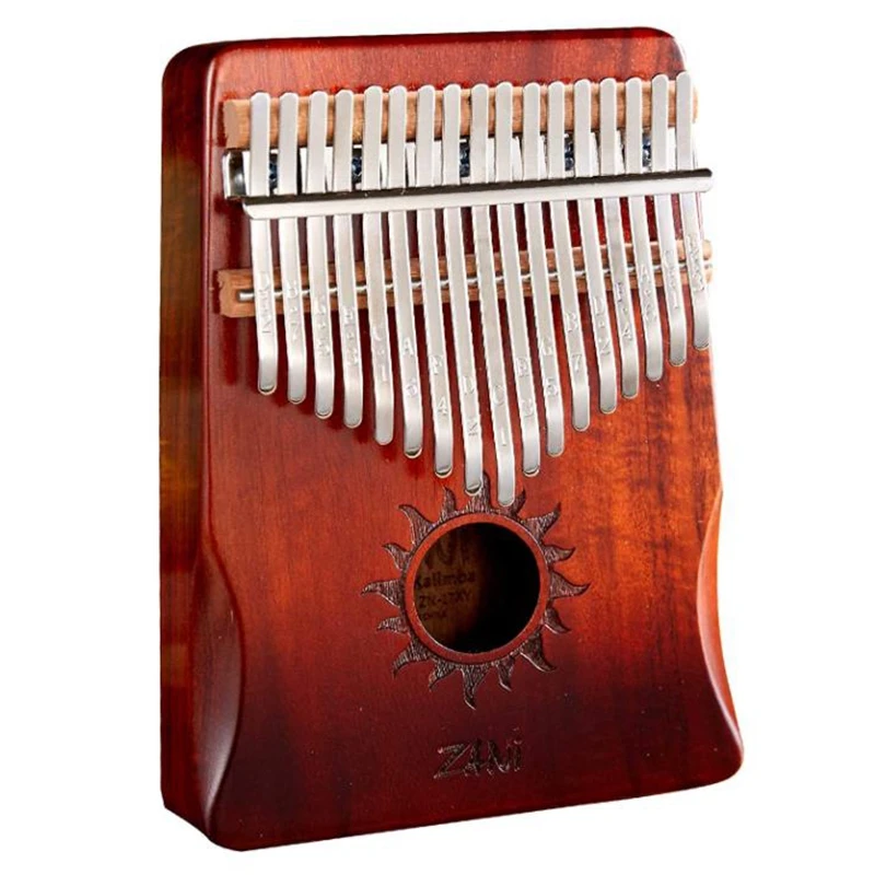 

ZANi Kalimba Thumb Piano 17 Keys Finger Portable Mbira Sanza with Sticker Tuning Hammer Gift for Kids Adults Beginners