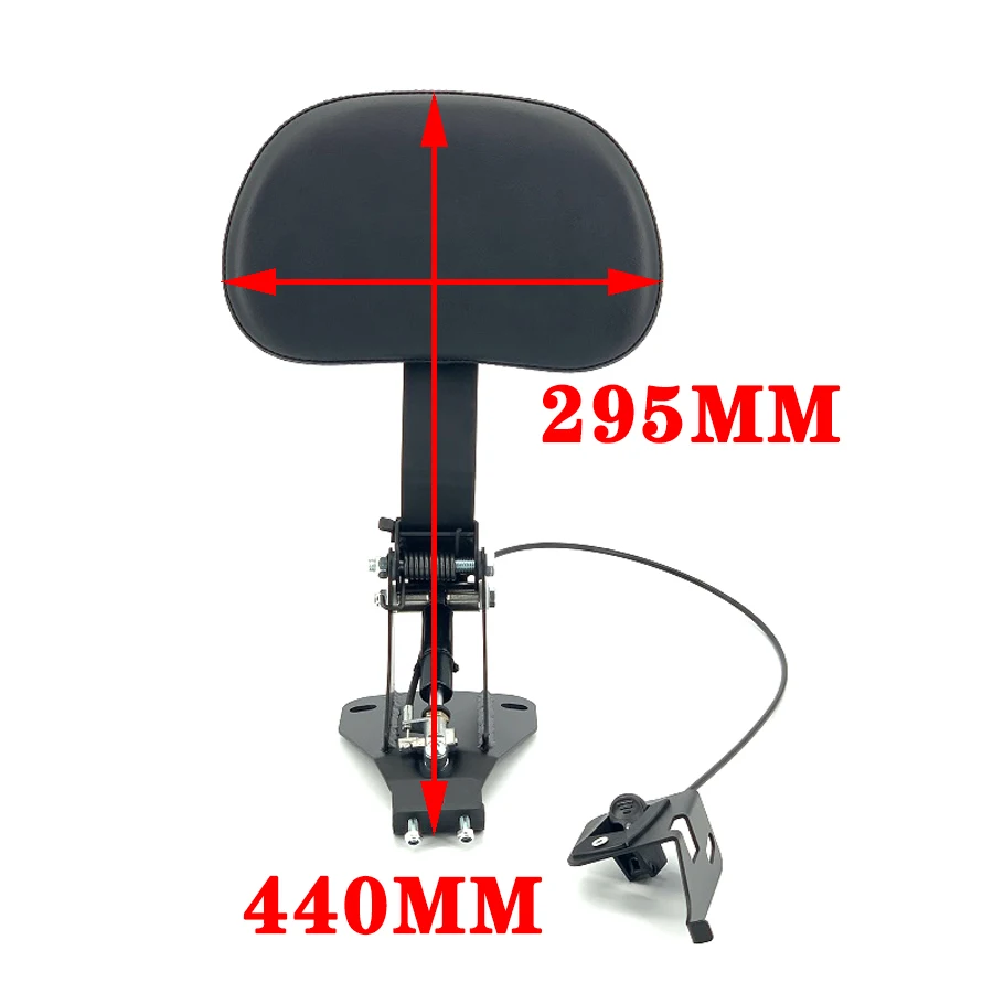 

sissy bar respaldo moto Adjustable Driver Rider seat Backrest Kit Custom For Harley Glide Street gliding Big gliding 2009-2020