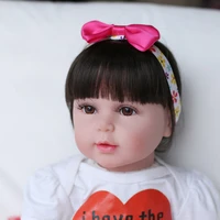 lovely 60cm reborn baby doll love suit toy realistic vinyl princess toddler bebe child birthday gift girl babies