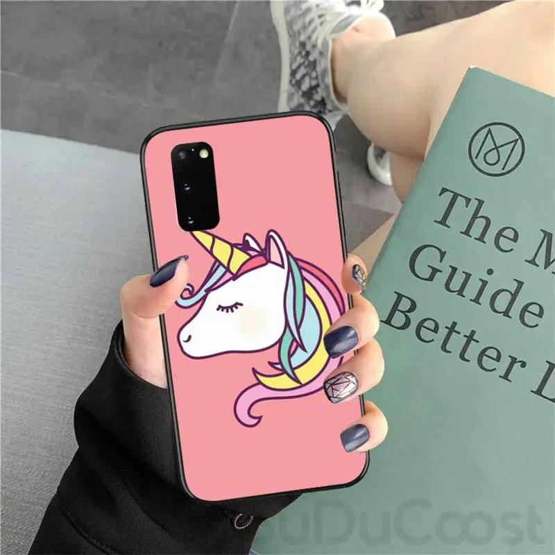 

Rainbow unicorn Customer Phone Case For Samsung Galaxy S9 S10 S10E S6 S7 S8 S9 S9Plus S5 S20