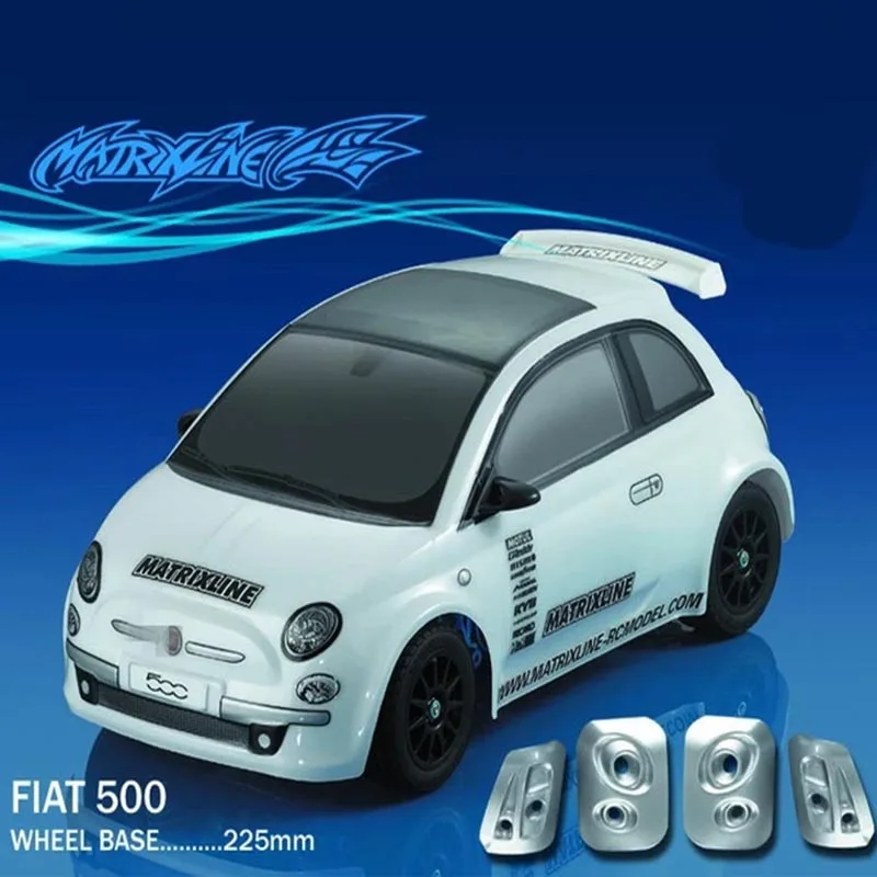 Автомобильный корпус из поликарбоната FIAT 500 1/10 1:10 м 1 комплект 225 мм колесная база