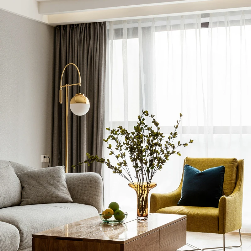 Modern Glass floor Lamps Nordic Simple Bedroom Bedside Reading Lamp Home Decoration LED standing Lights E27 Lamparas Lighting | Освещение