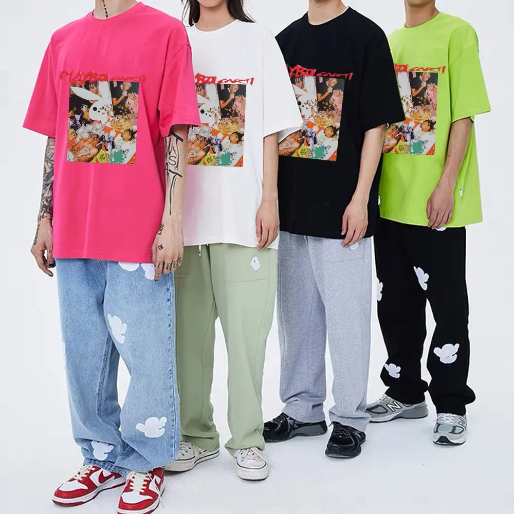 

Awesome Playboi Carti Hip Hop Tshirt 2pac Rap T Shirts Tops Summer Men Women Fashion T-shirt Unisex EU Size Tees Short Sleeve
