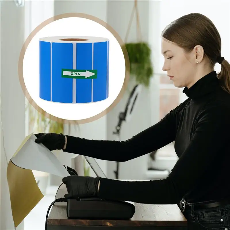 

1 Roll of Label Stickers Simple Paper Stickers Scratch-proof Price Stickers