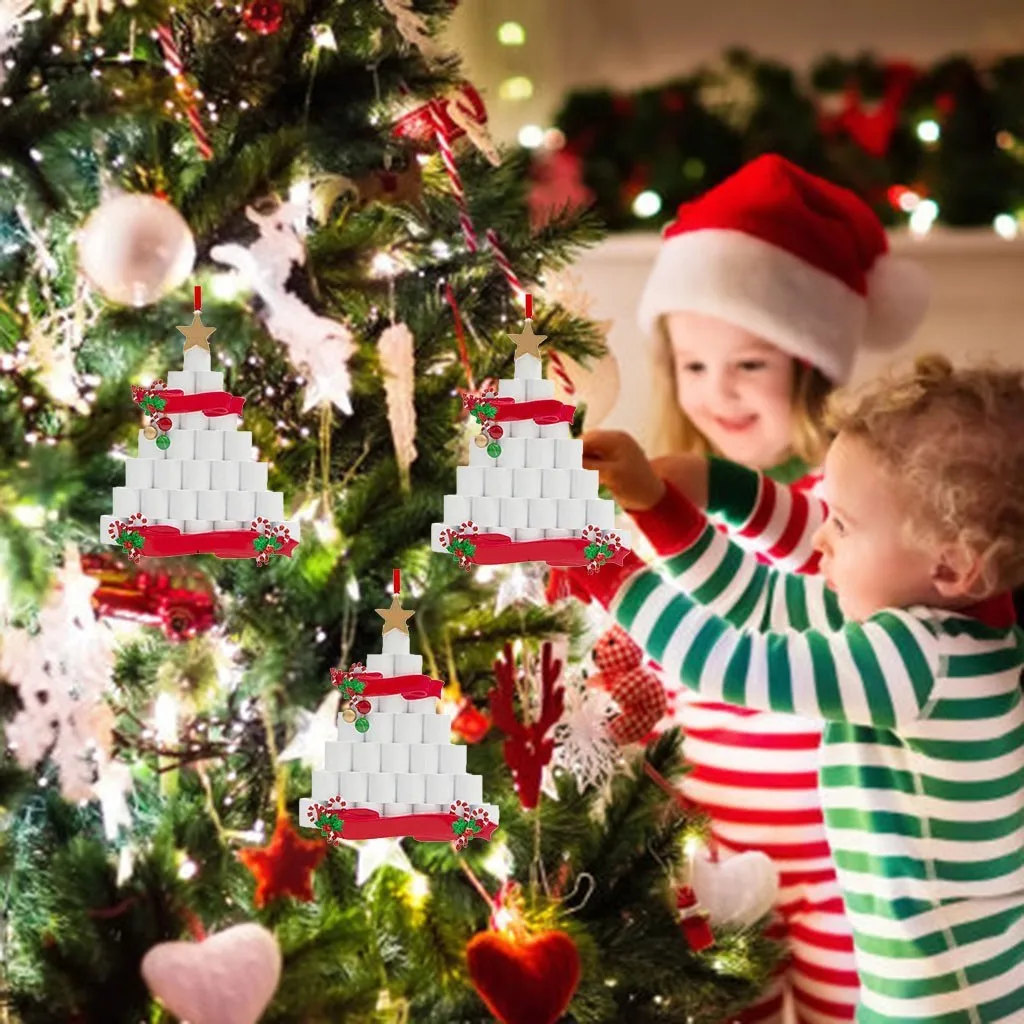 Индивидуальное бумажное украшение сделай сам для рождественской елки 2020