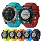 Силиконовый мягкий ремешок для наручных часов Garmin Fenix 5 5S 5X 6X 6S 6 3 3HR Forerunner 945 935 быстросъемные часы Easyfit Correa