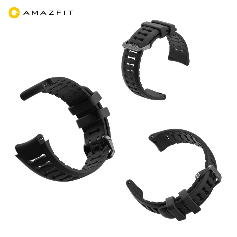 

Original 20mm 22mm(Width) Sport Silica Watch Strap Bracelet for Xiaomi Huami Amazfit GTR (42mm&47mm) Pace Stratos GTS Bip Lite