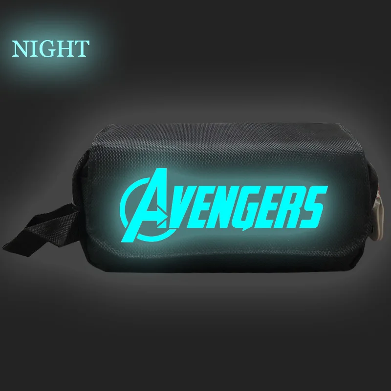

Disney Superhero Marvel Universe Avengers Spiderman Luminous Pencil Case Oxford Cloth Double Student Pencil Case Pencil Case
