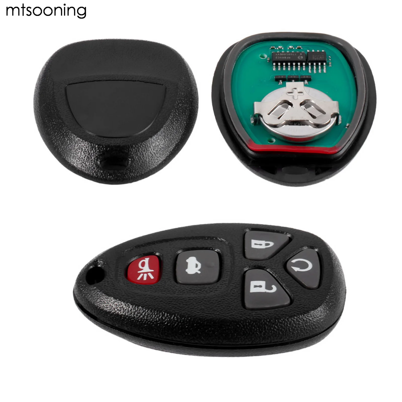 Mtsooning 2 шт пульт дистанционного ключа Fob корпус 5 кнопок OBGT04A для Buick Saturn Aura Sky Chevrolet
