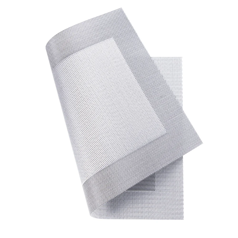 

3pcs Table Mat Skid Resistance Heat Insulation Placemat for Home Hotel Restaurant (Silver Black + Silver + Khaki)