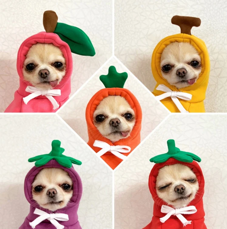 

Cartoon Puppy Dog ​​cat Hooded Sweatshirt Winter Pet Small Dog Clothes French Bulldog Pug Coat Jacket Dog Pet Clothing Set
