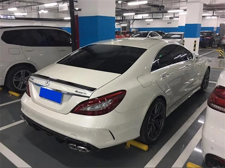 Спойлер высокого качества из углеродного волокна для Benz W218 CLS300 CLS350 CLS63 2012 2015|rear wing
