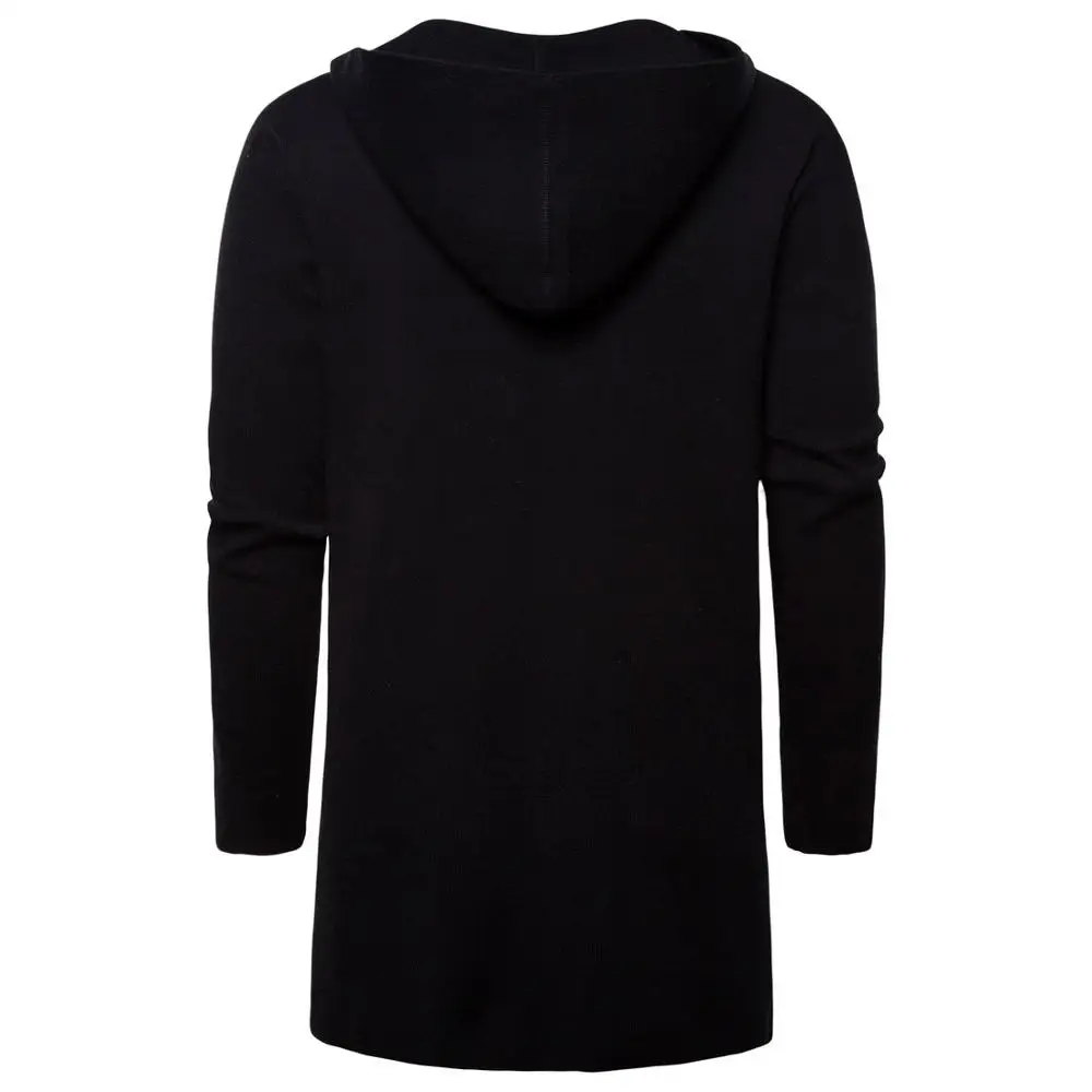 Новый осенний зимний мужской свитер однотонный Повседневный мужская