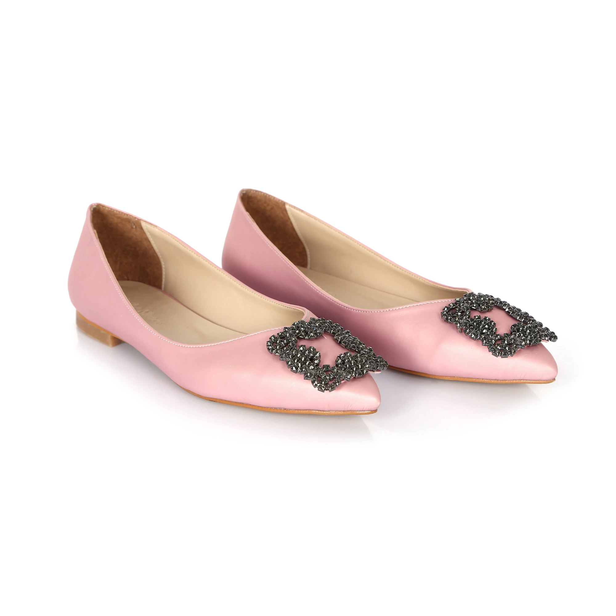 comprar Dİs-1000 Rosa Fivela Sapatos Femininos Bailarina Fundo Plano Apontou Toe Sandálias Sapatos