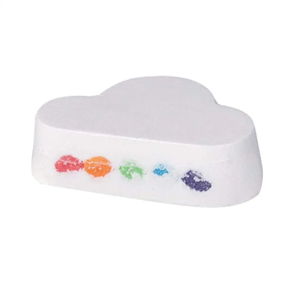 

Natural Skin Care Cloud Rainbow Bath Salt Exfoliating Bombs Moisturizing Bubble Bath Ball Z4M0