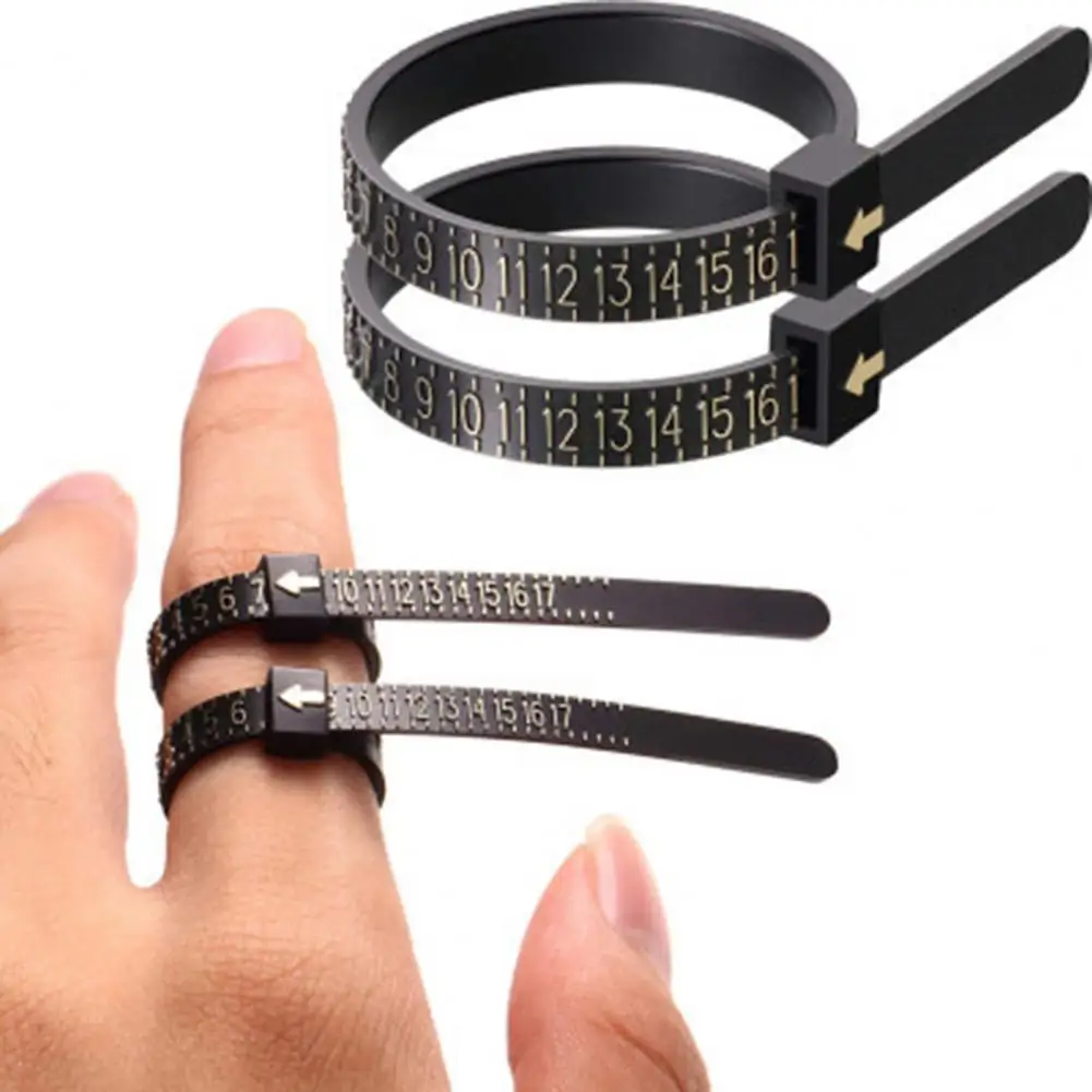 

Ring Sizer Accurate Reusable Plastic Measuring Tool for Finger Circle Sizes A-Z Jewelry Accessory Wedding Finger Measure Tool