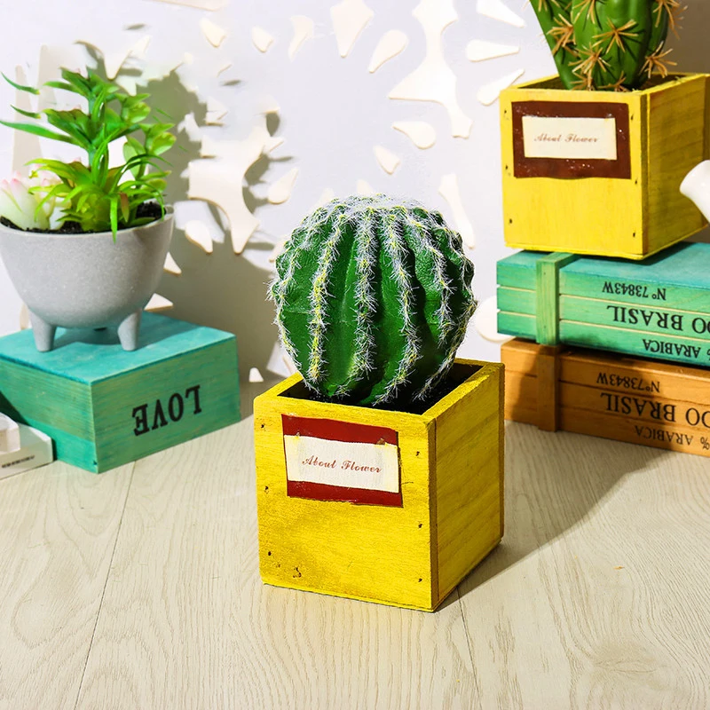 Украшение кактус бонсай Искусственные суккуленты искусственные растения с