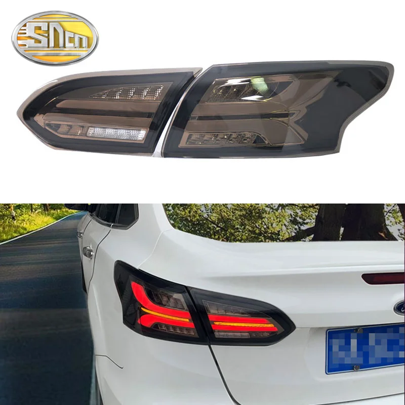 Светодиодный ные задние фонари для Ford Focus 3 MK3 2015-2018 седана светодиодный