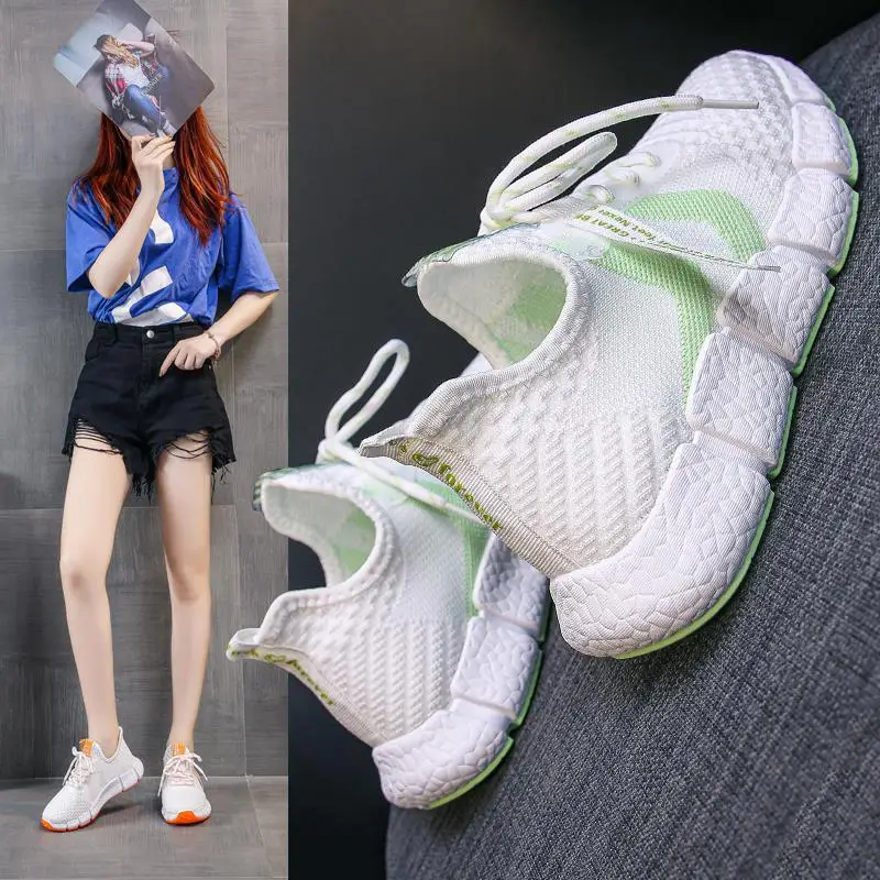 

All Seasons Woman's Mesh Casual Shoes Breathable Women Hiking Running Sneakers Girls Trainers Calzado casual de mujer