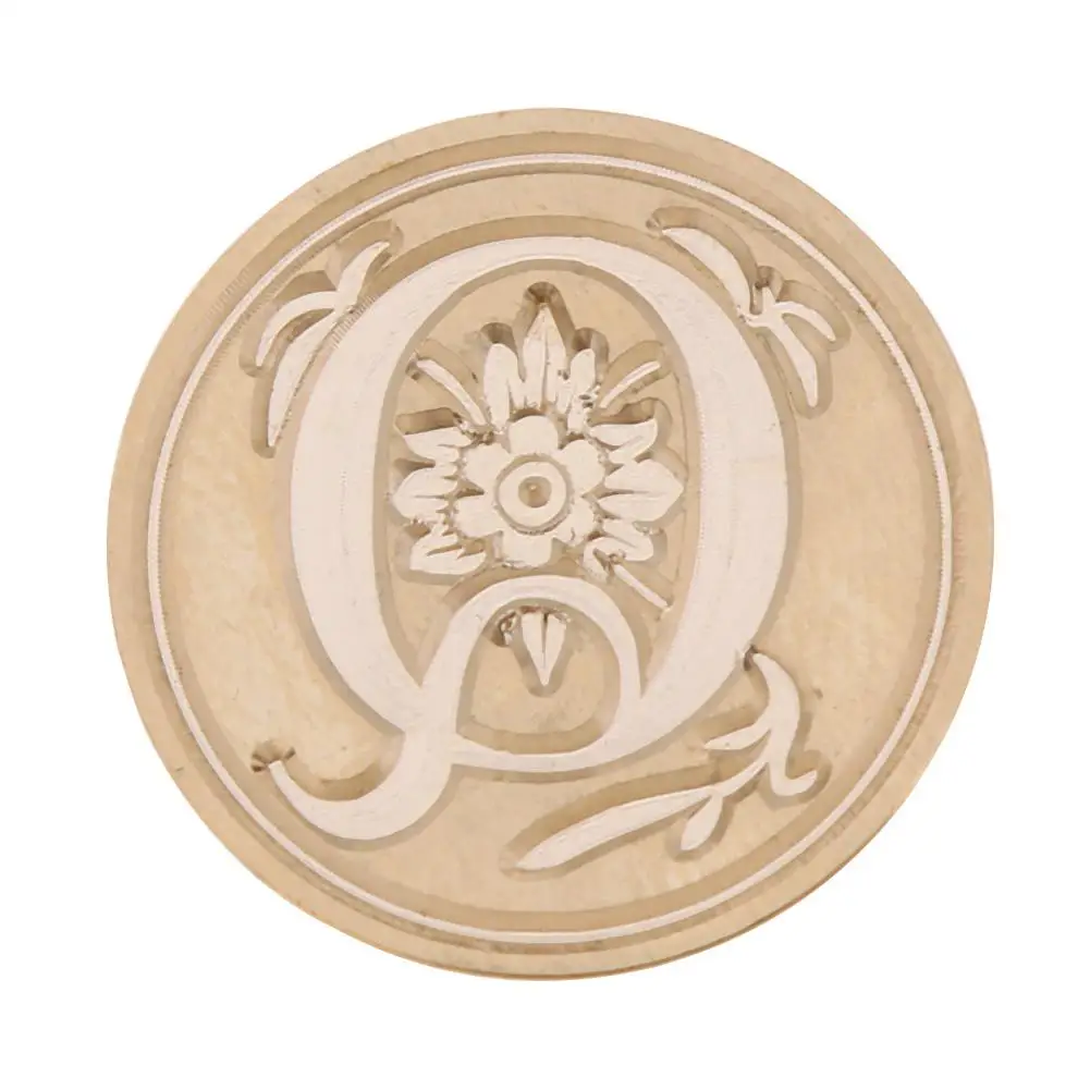 Печать восковая в ретро стиле 26 букв алфавита A-Z деревянная печать сменная Медная