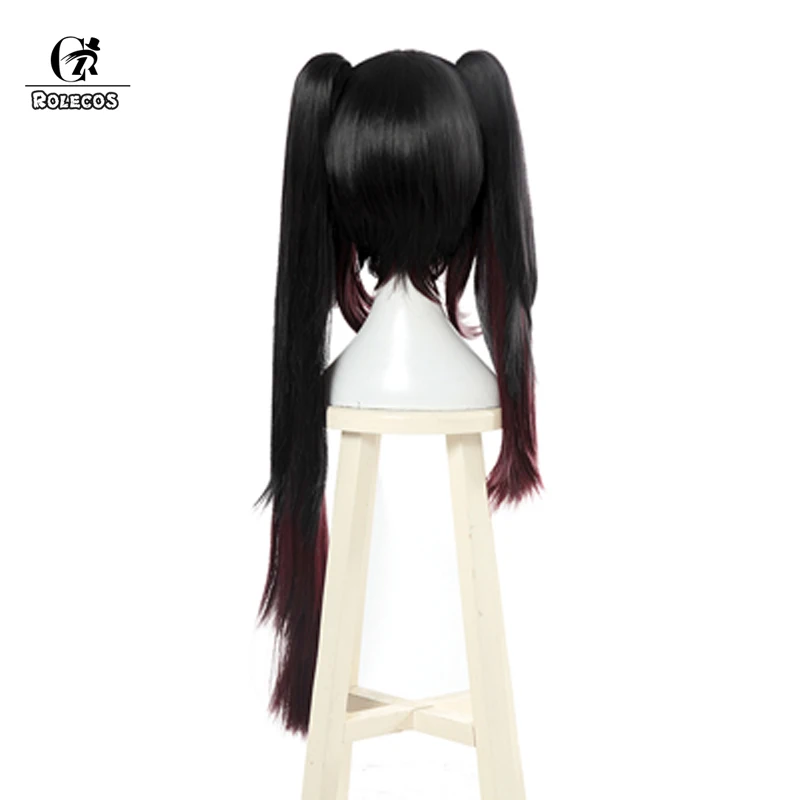 Парик для косплея ROLECOS Kurumi Tokisaki женские длинные волосы аниме с двойным хвостом