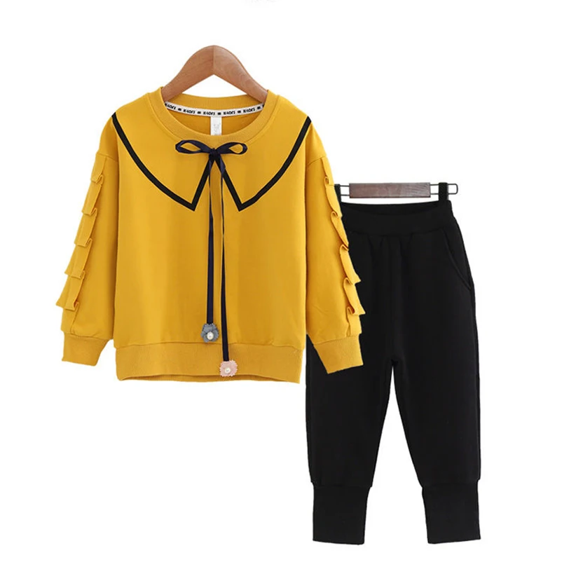 2 шт. детский спортивный костюм для девочек кофта с длинным рукавом и штаны | Мать