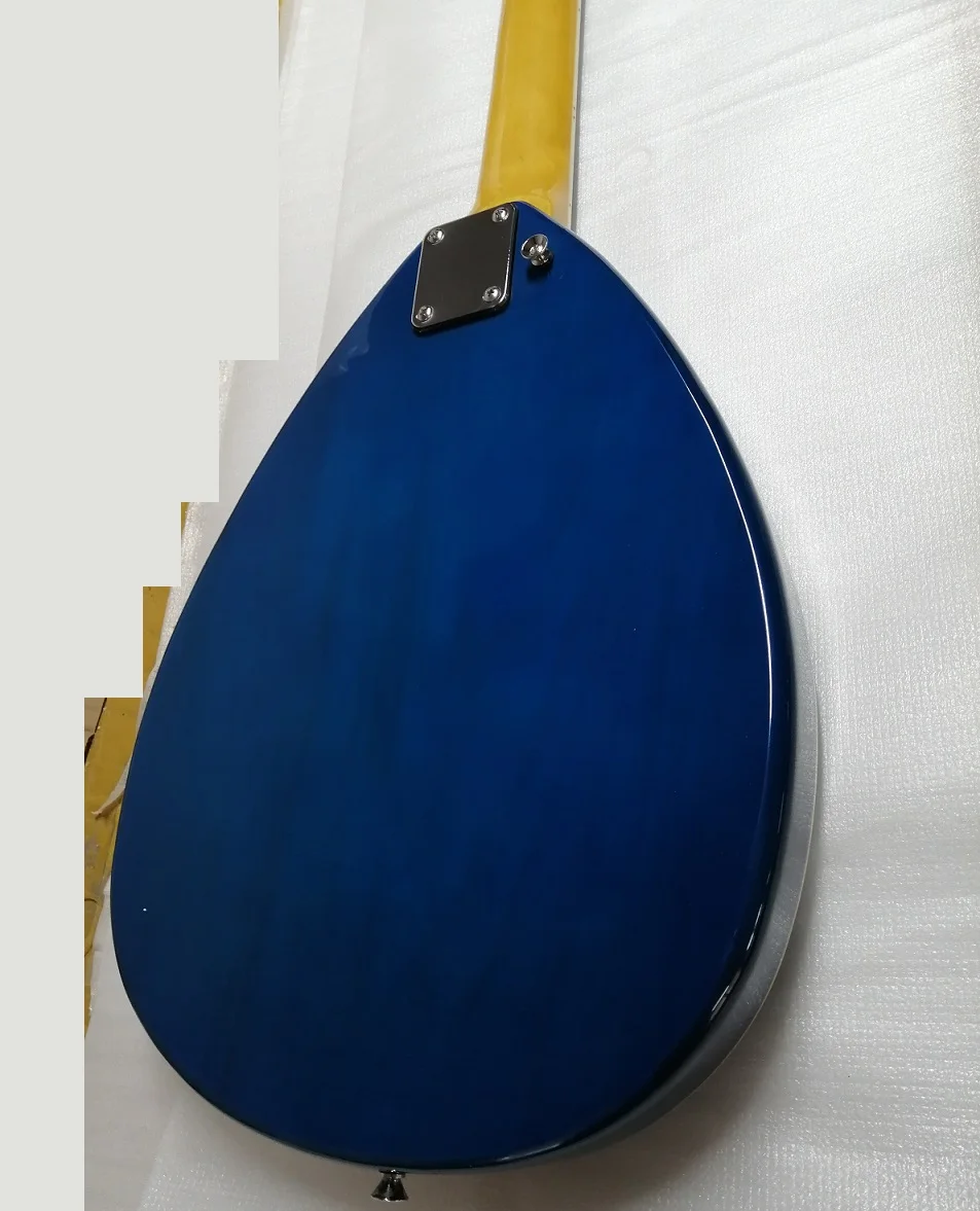 Weifang Rebon 4-струнная КАПЛЕВИДНАЯ электрическая бас-гитара синего цвета | Спорт и