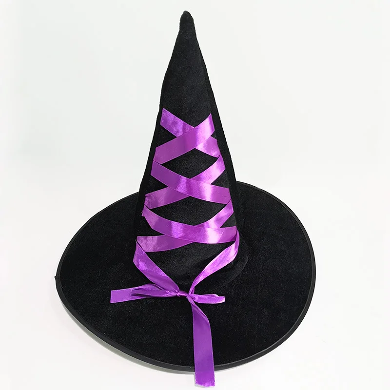 

Шляпы Witch, маскарадная Панама, лента, Шляпа Волшебника, головные уборы для вечеринки, кепки, аксессуары для костюма для косплея, украшение дл...
