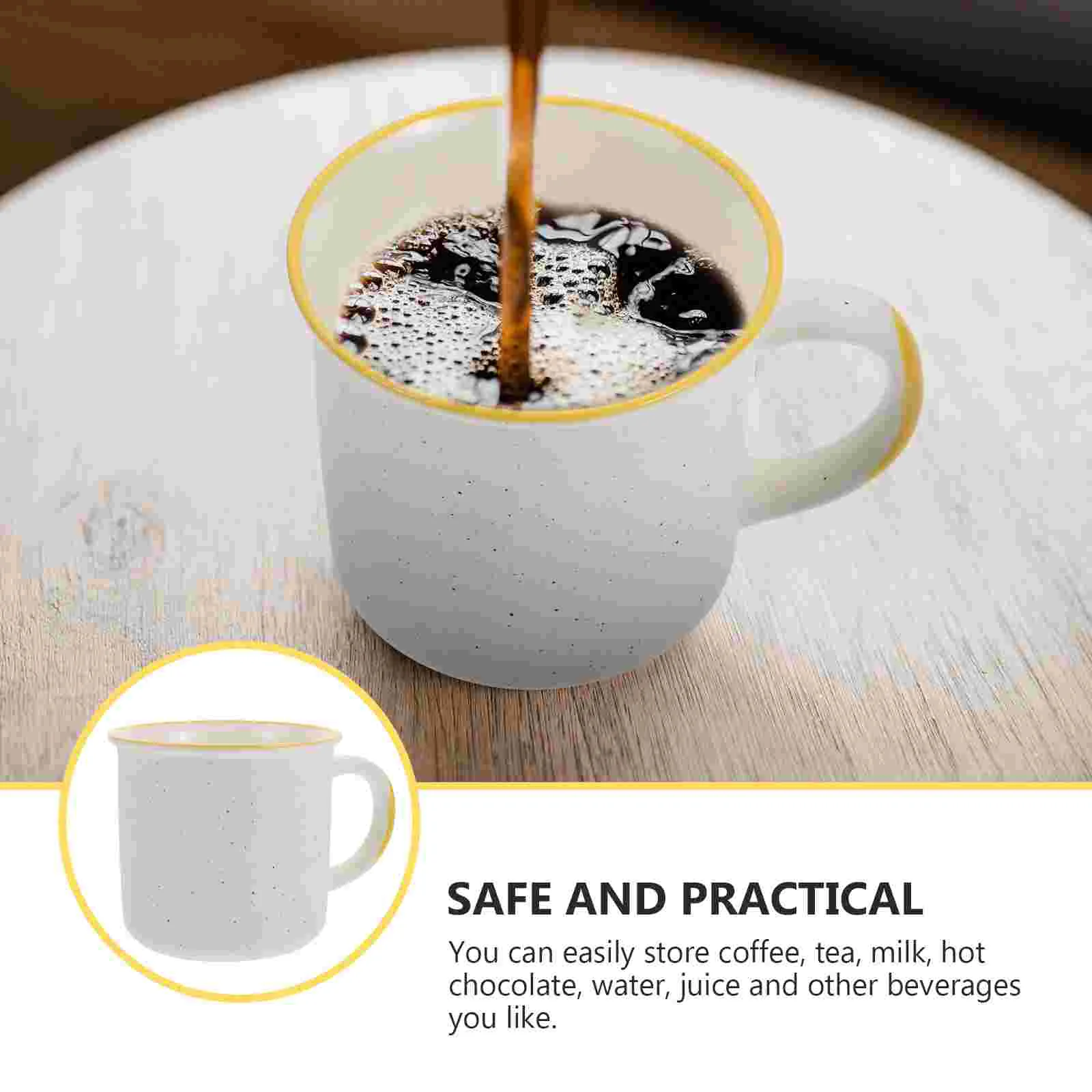 Эмалированная кофейная кружка винтажная эмалированная чашка для хранения воды