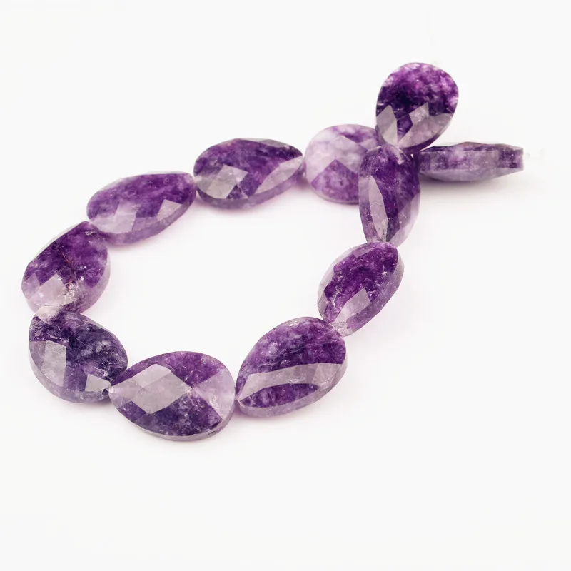 

16 × 16MM Deep amethyst Natural Gem Round Loose Faceted Beads Flat Beads For Bracelets Necklaces DIY