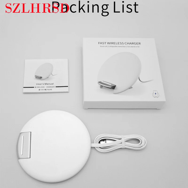 

Qi 10W Fast Charger For iPhone 11 Pro Max 11 pro 11 X XR XS Max 8 plus Stand Folding Wireless Charging Pad Case Phone Accessory