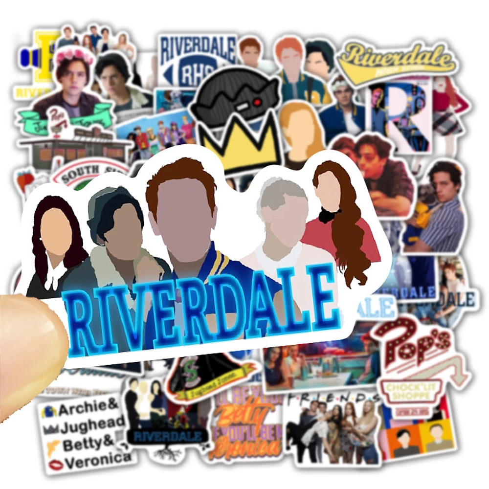 103050pcs tv show riverdale stickers waterproof diy motorcycle travel luggage fridge laptop graffiti joke sticker kid toy free global shipping
