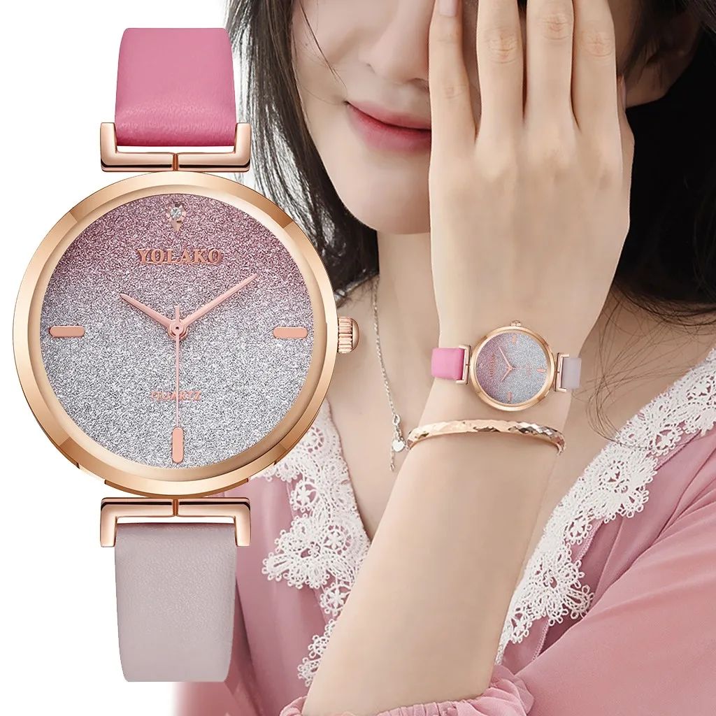 Хит продаж модные женские часы простой матовый инкрустированный алмазами ремень