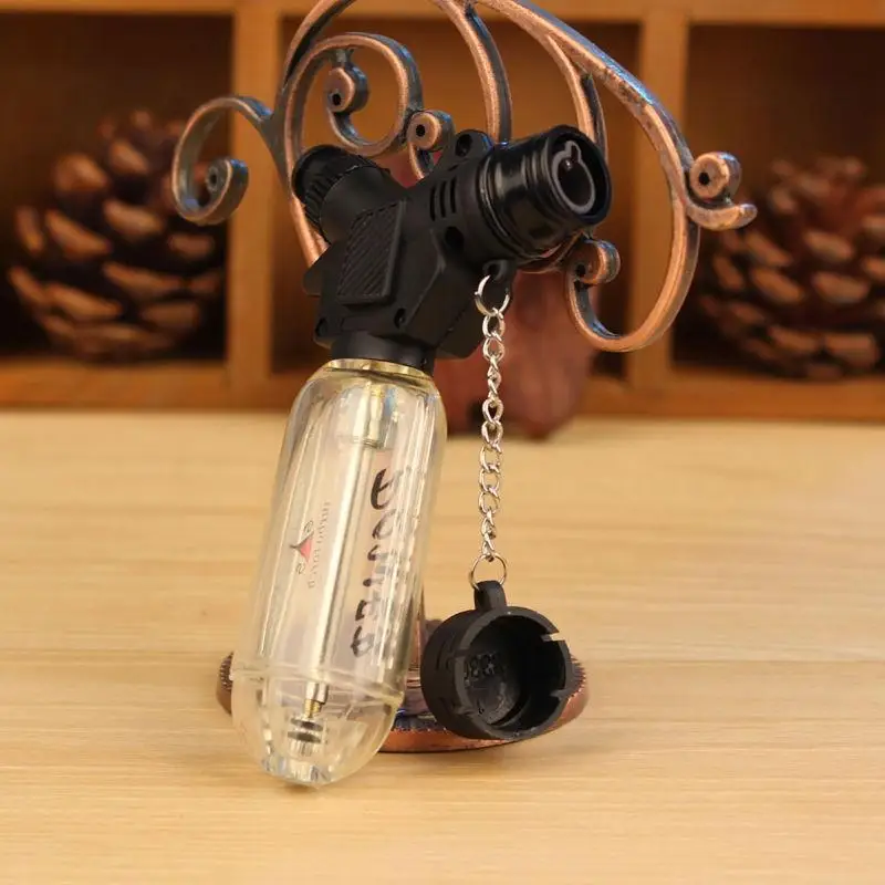 1 шт струи 1300 C Бутановая Зажигалка фонарь Пластик без газа Кухня для работы с