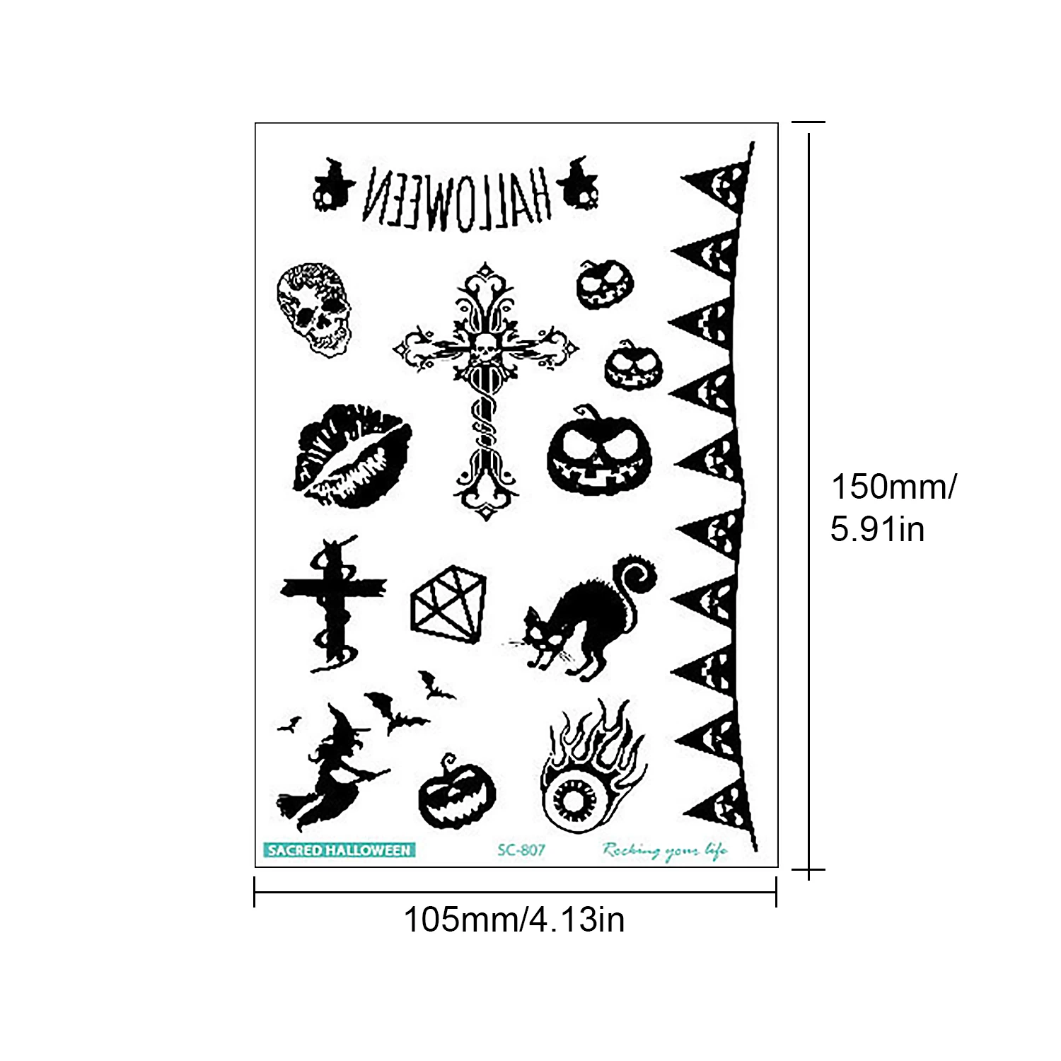 4 листа водостойкие временные тату наклейки|Трафареты для татуировок| |