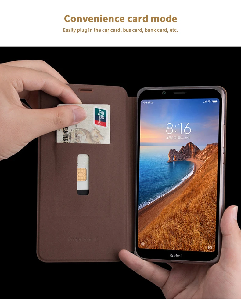 Чехол-книжка из искусственной кожи для Xiaomi Redmi Note 8 Pro, Mofi для Xiaomi Redmi Note 8, высококачественный чехол-книжка для мобильного телефона