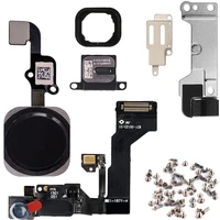 full lcd parts for iphone 6g 6 plus 6s 6splus front camera home button flex cable earpiece with bracket complete set screws