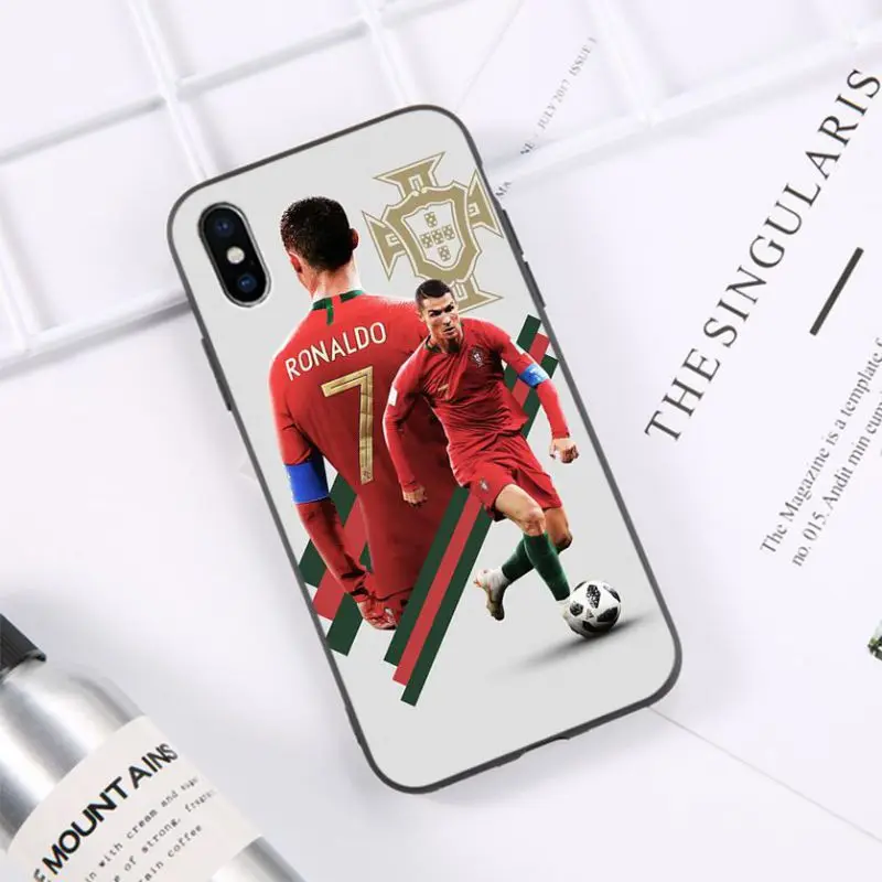 

HTxian Cristiano Ronaldo CR7 DIY Painted Beautiful Phone Case for iPhone 11 pro XS MAX 8 7 6 6S Plus X 5 5S SE XR casese 2020