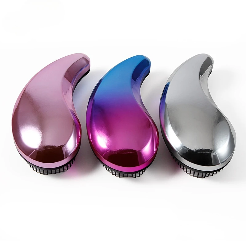 

Comma Type Hair Comb Anti-knotting Anti-breaking Hair Comb Gradient Color Process Comb