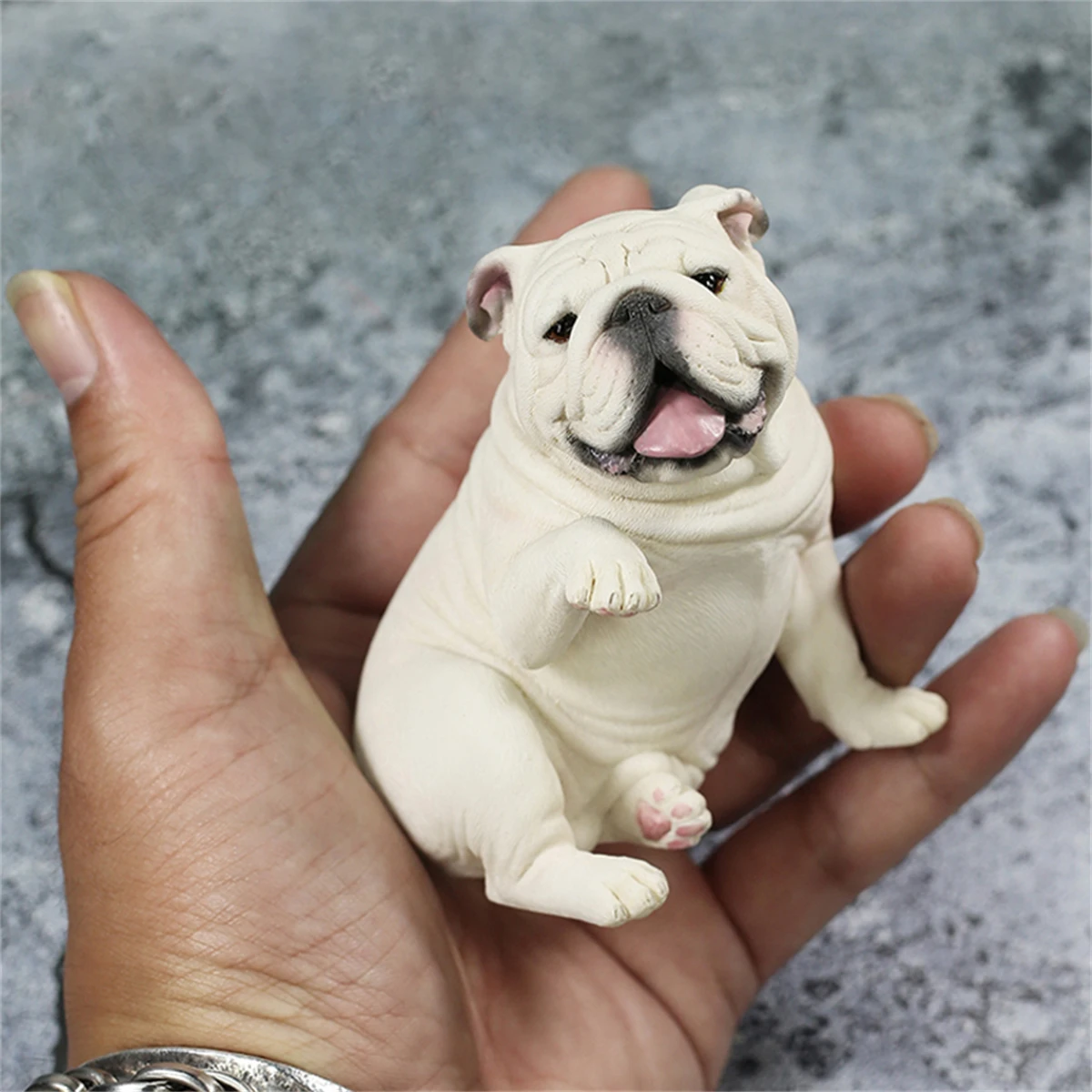 Mr.Z 1/6 British Bulldog V4.0 Dog Pet Figure Canidae Animal Model Decor Toy Desktop Ornaments Children Adults Kids GK Xmas Gift |