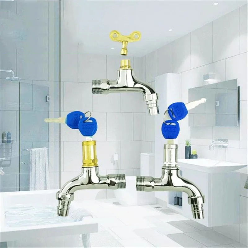 Портативный кран для мытья воды бытовой открытый с замком сплав один