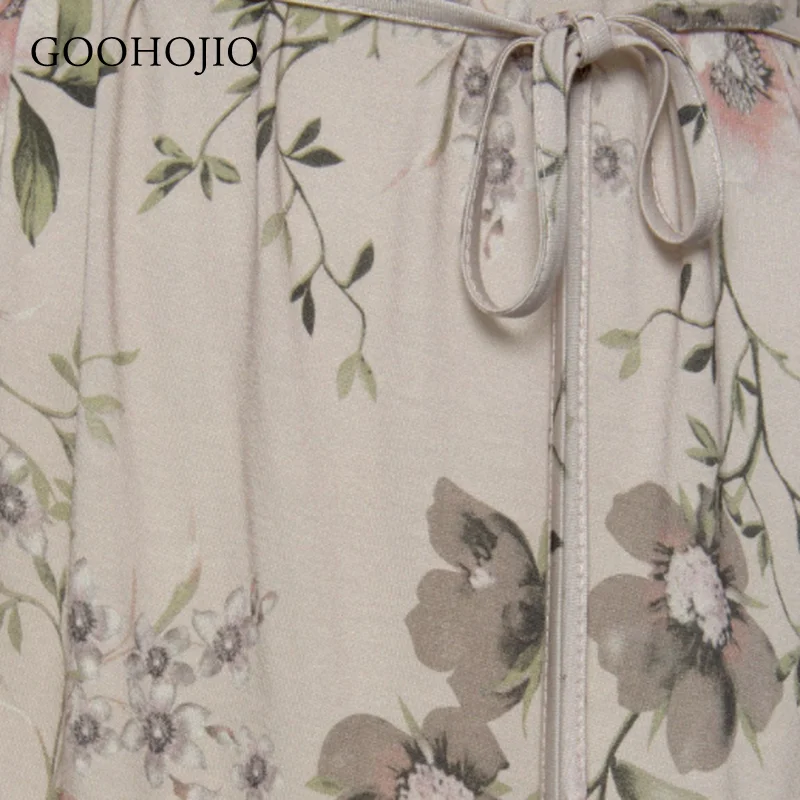 

GOOHOJIO 2021 New Spring and Autumn Fashionable Women Dress Sleeveless Round Neck Sling Dress Women Slim Print Dress for Women