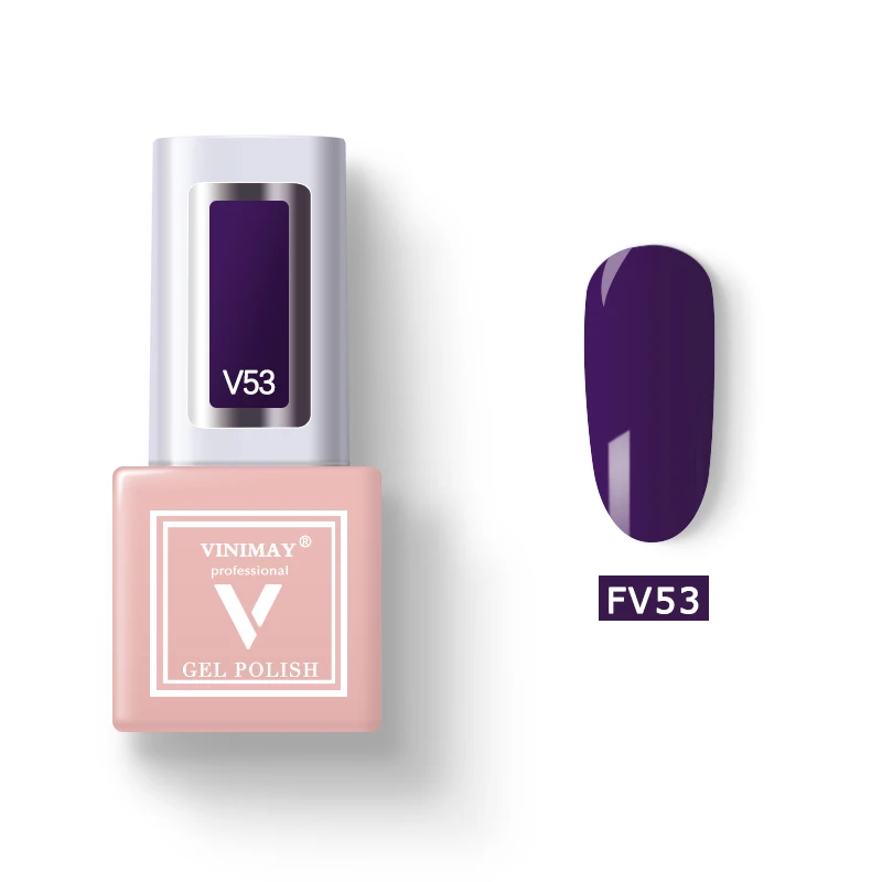 FV53 VINIMAY 60 Цветной Гель-лак для ногтей vernis полуперманентный УФ-гель лак-праймер впитывающий Гель-лак для ногтей Полировочный Гель для маникюра - Цвет: FV53